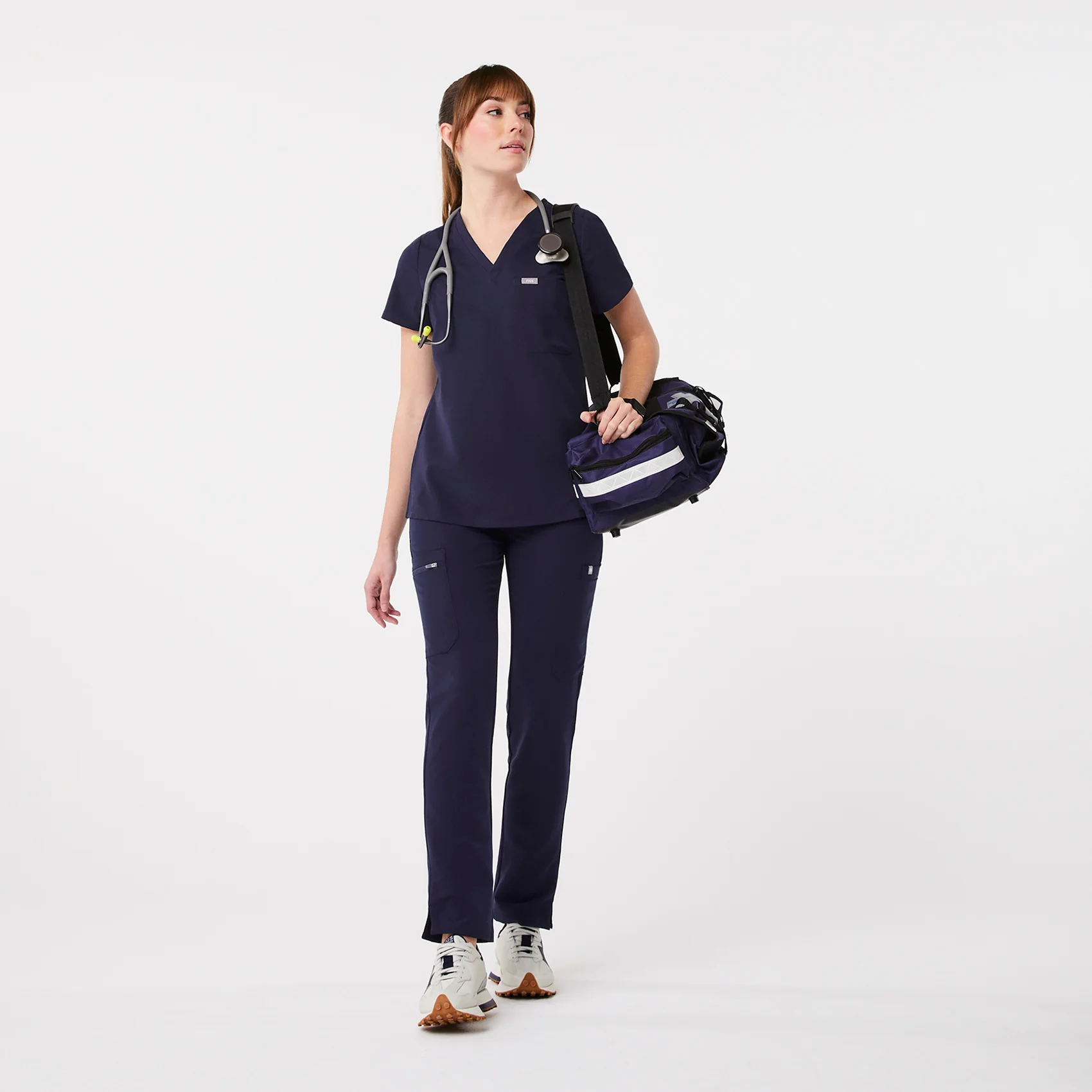 Women's Navy Catarina™ - One-Pocket Scrub Top - Image 2