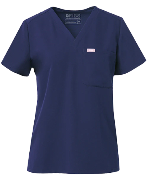 Women's Navy Catarina™ - One-Pocket Scrub Top - Image 7