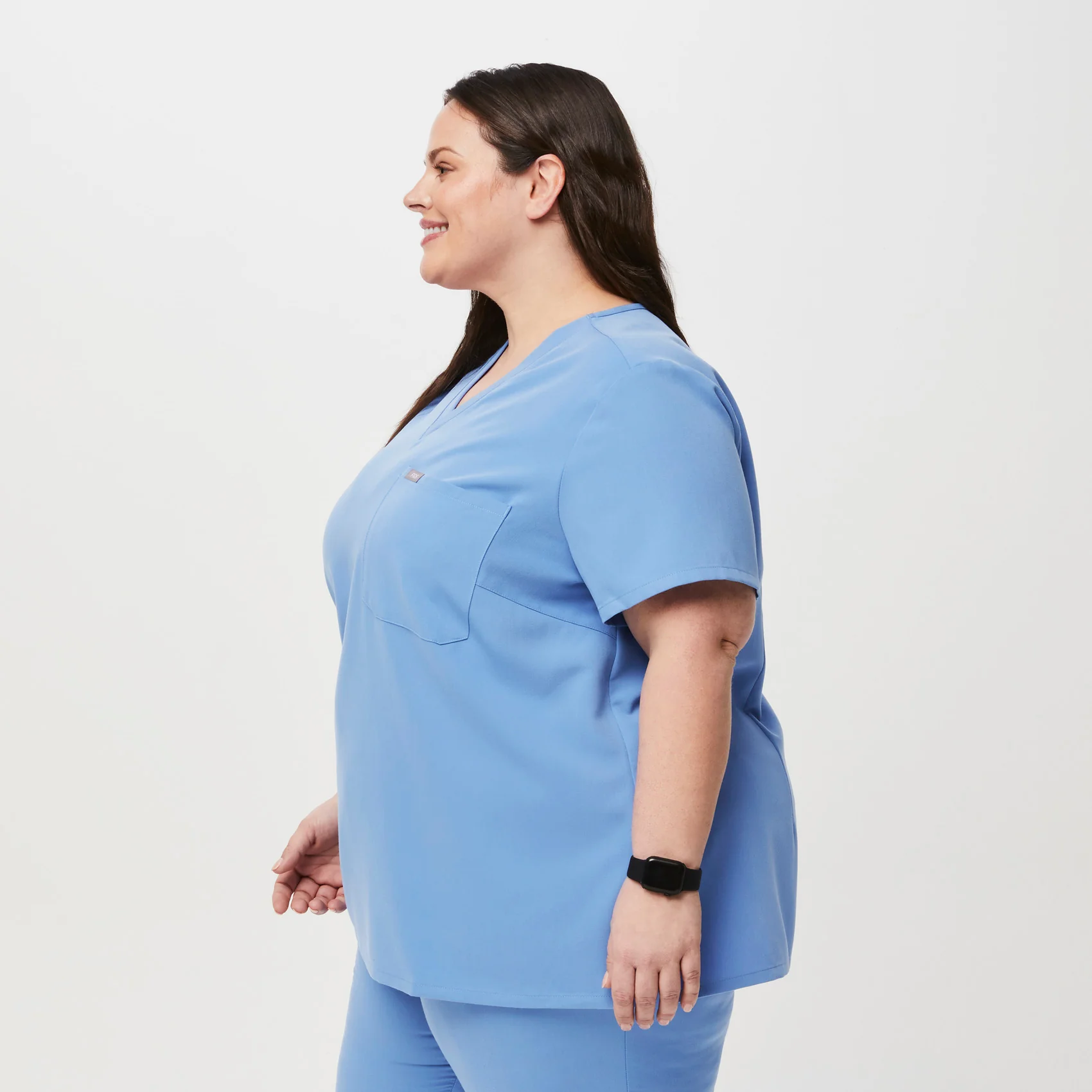 women's Ceil Blue Catarina™- One-Pocket Scrub Top (3XL - 6XL) - Image 3