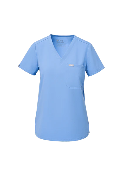 women's Ceil Blue Catarina™- One-Pocket Scrub Top (3XL - 6XL) - Image 6