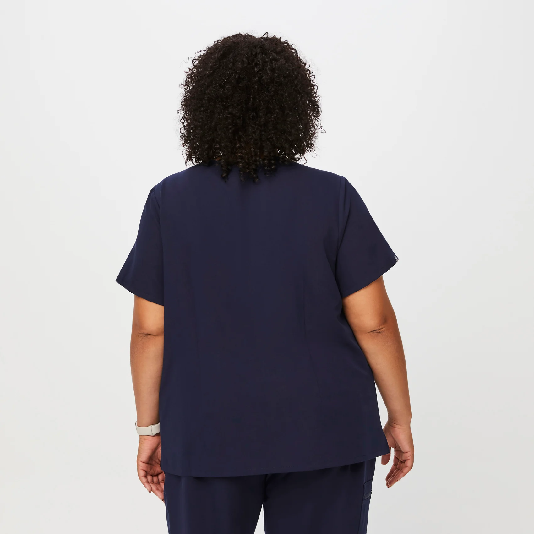 women's Navy Catarina™- One-Pocket Scrub Top (3XL - 6XL) - Image 4