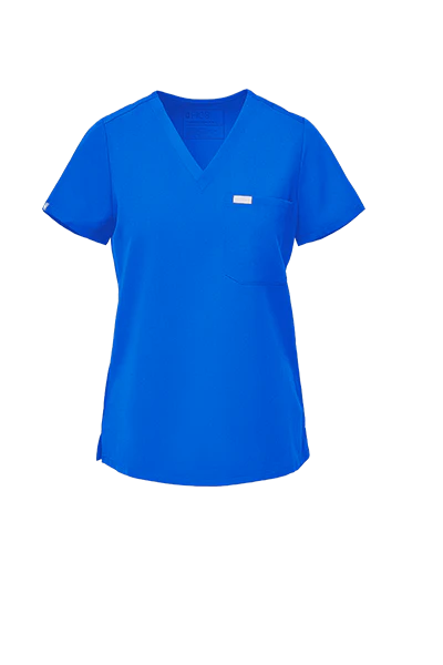 women's Royal Blue Catarina™- One-Pocket Scrub Top (3XL - 6XL) - Image 5