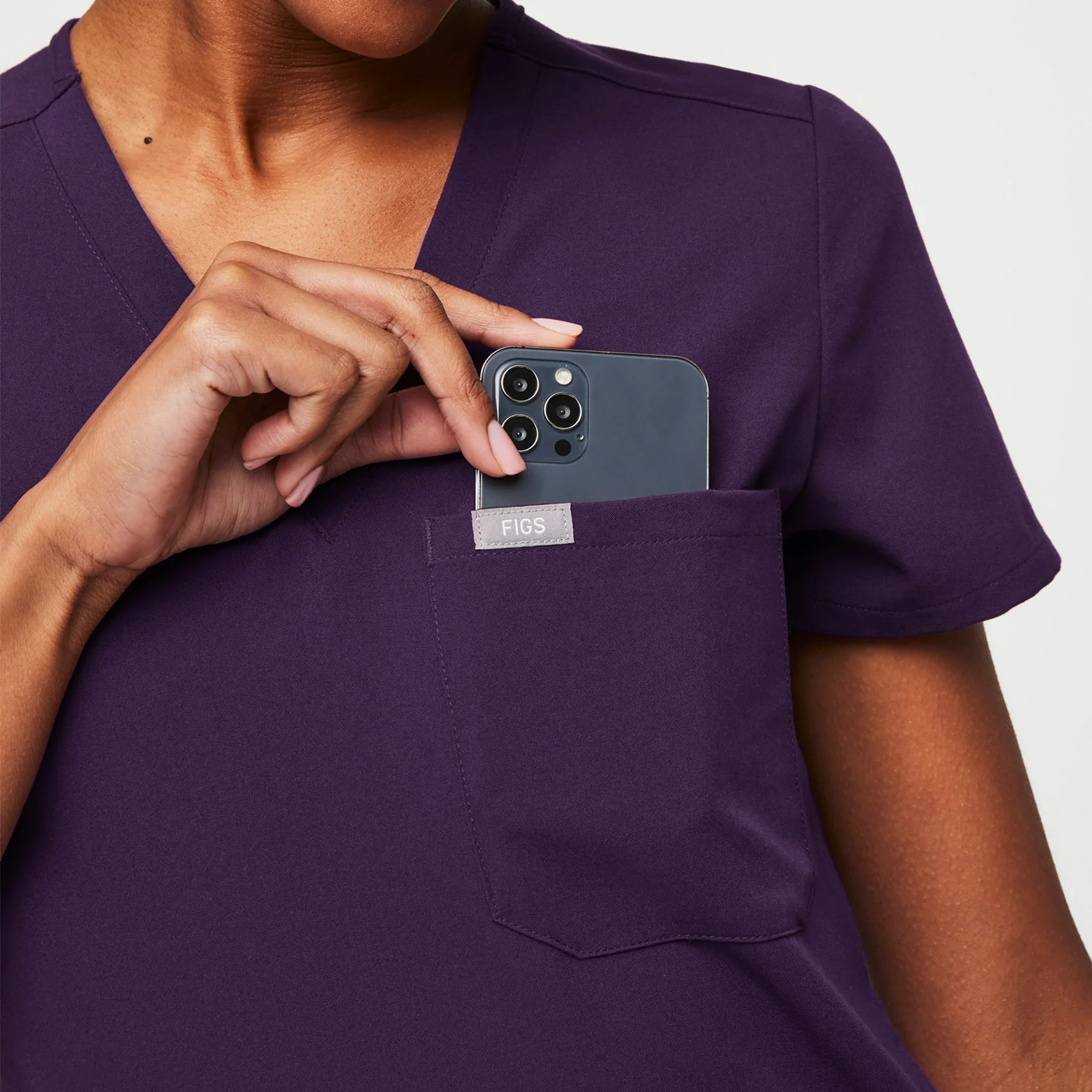 women's Purple Jam Catarina⢠- One-Pocket Scrub Top - Image 6