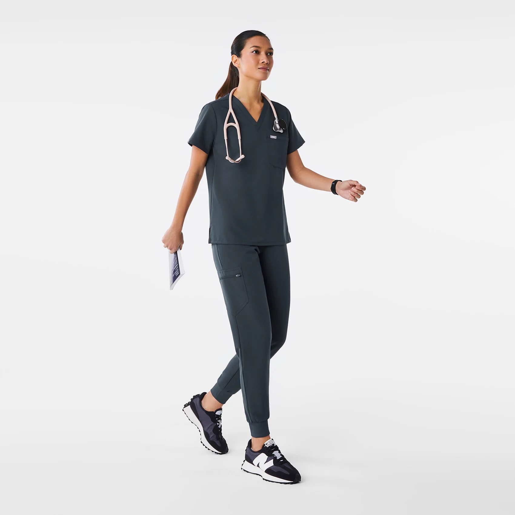 women's Dark Harbor Catarina Petite - One-Pocket Scrub Top™ - Image 2