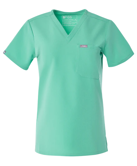 women's Surgical Green Catarina Petite - One-Pocket Scrub Top™ - Image 11