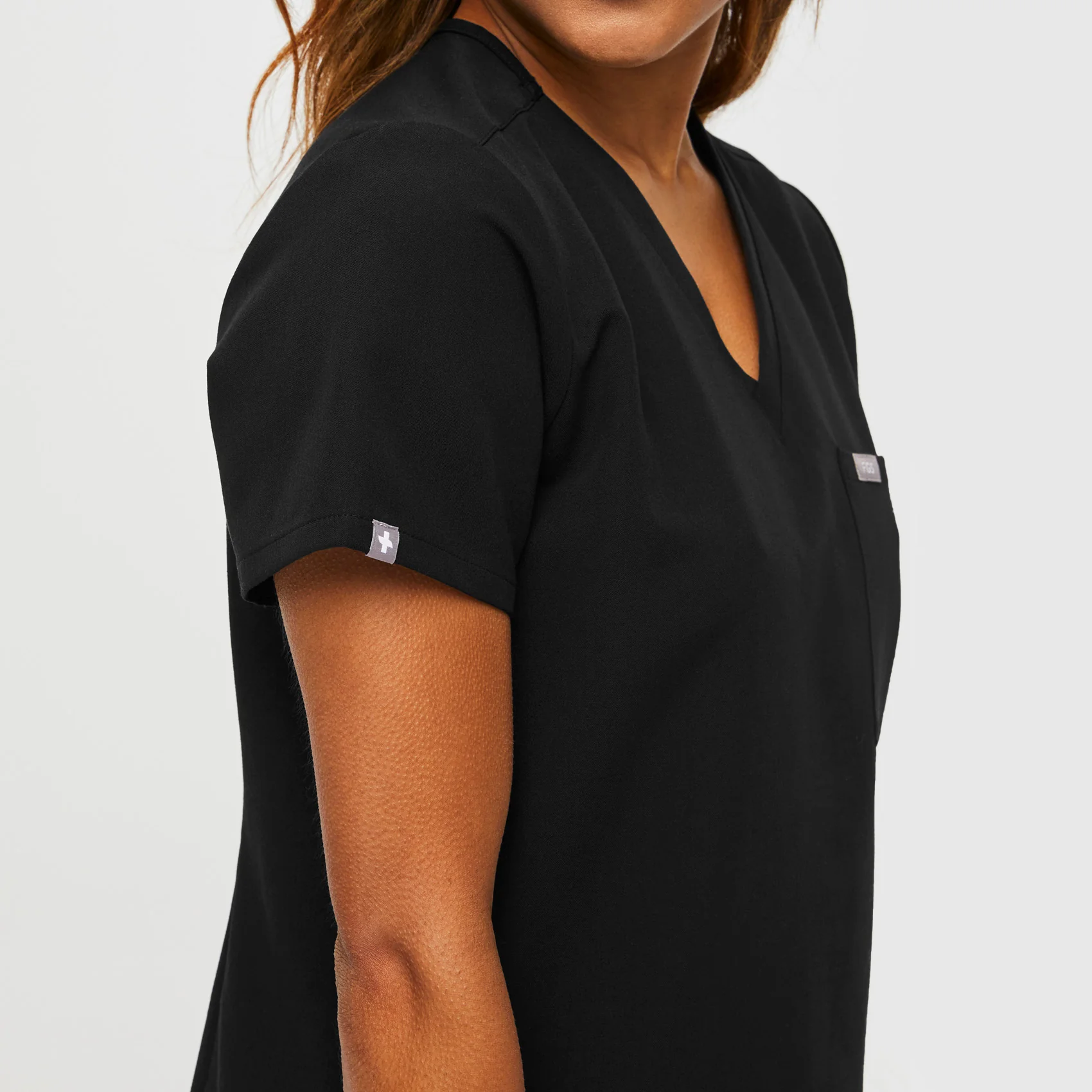 women's Black Petite Catarina™ - One-Pocket Scrub Top - Image 5