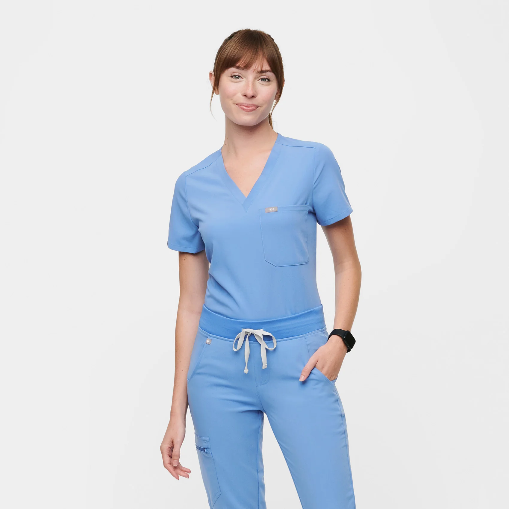 Women's Ceil Blue Catarina™ - One-Pocket Scrub Top - Image 5
