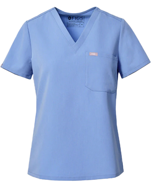 Women's Ceil Blue Catarina™ - One-Pocket Scrub Top - Image 7
