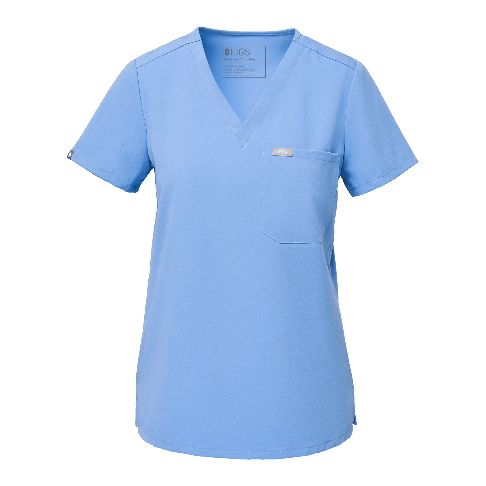 Women's Ceil Blue Catarina™ - One-Pocket Scrub Top - Image 8