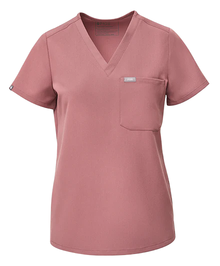women's Mauve Catarina⢠- Petite Scrub Top - Image 8
