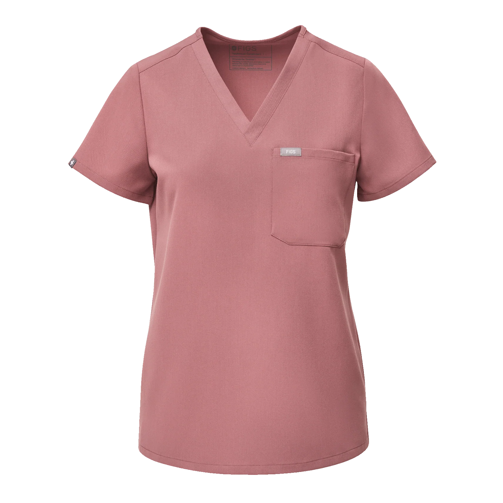 women's Mauve Catarina™- One-Pocket Scrub Top (3XL - 6XL) - Image 7