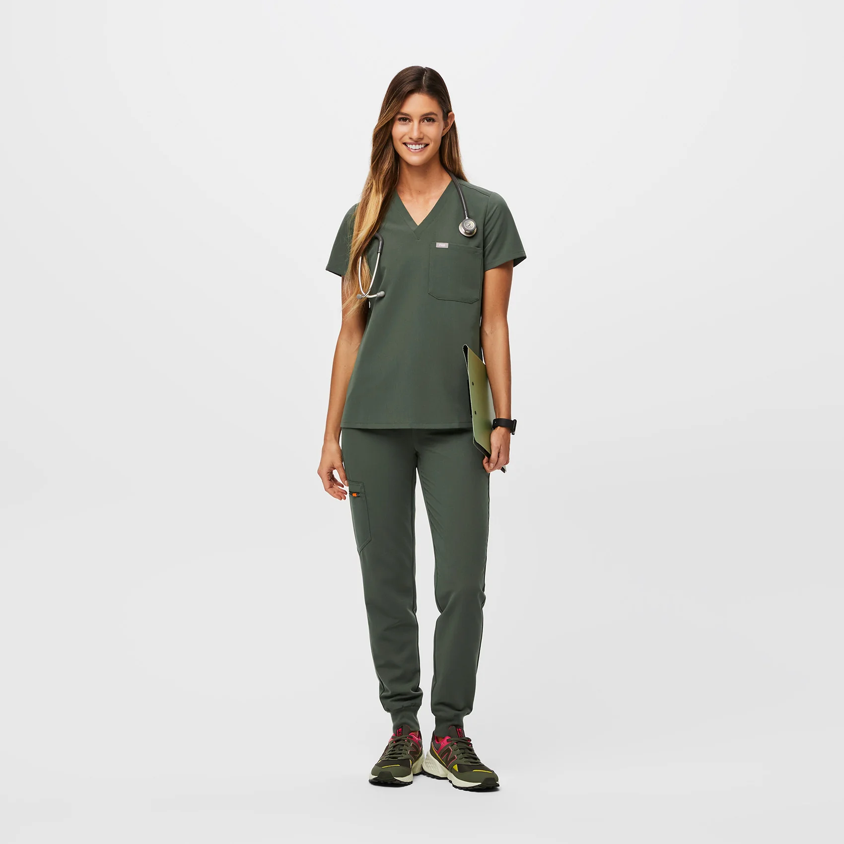 women's Moss Catarina™ - Petite Scrub Top - Image 2