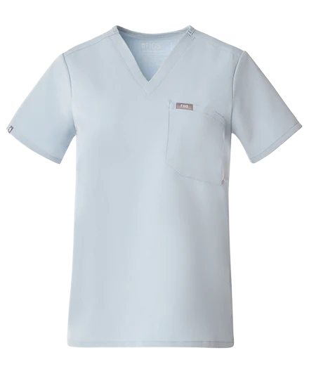 women's Dusty Blue Catarina - One-Pocket Scrub Top⢠- Image 10