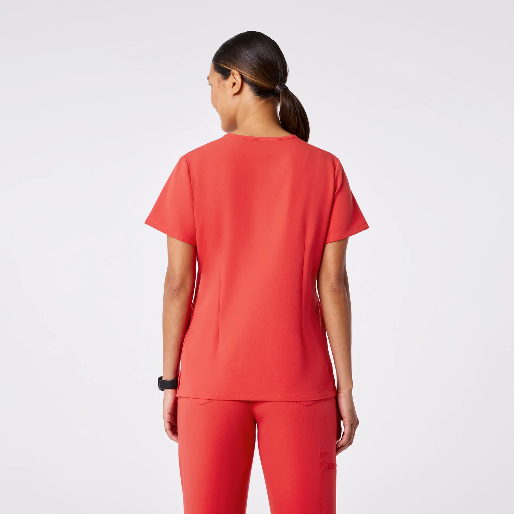 women's Hibiscus Catarina - One-Pocket Scrub Top™ - Image 4