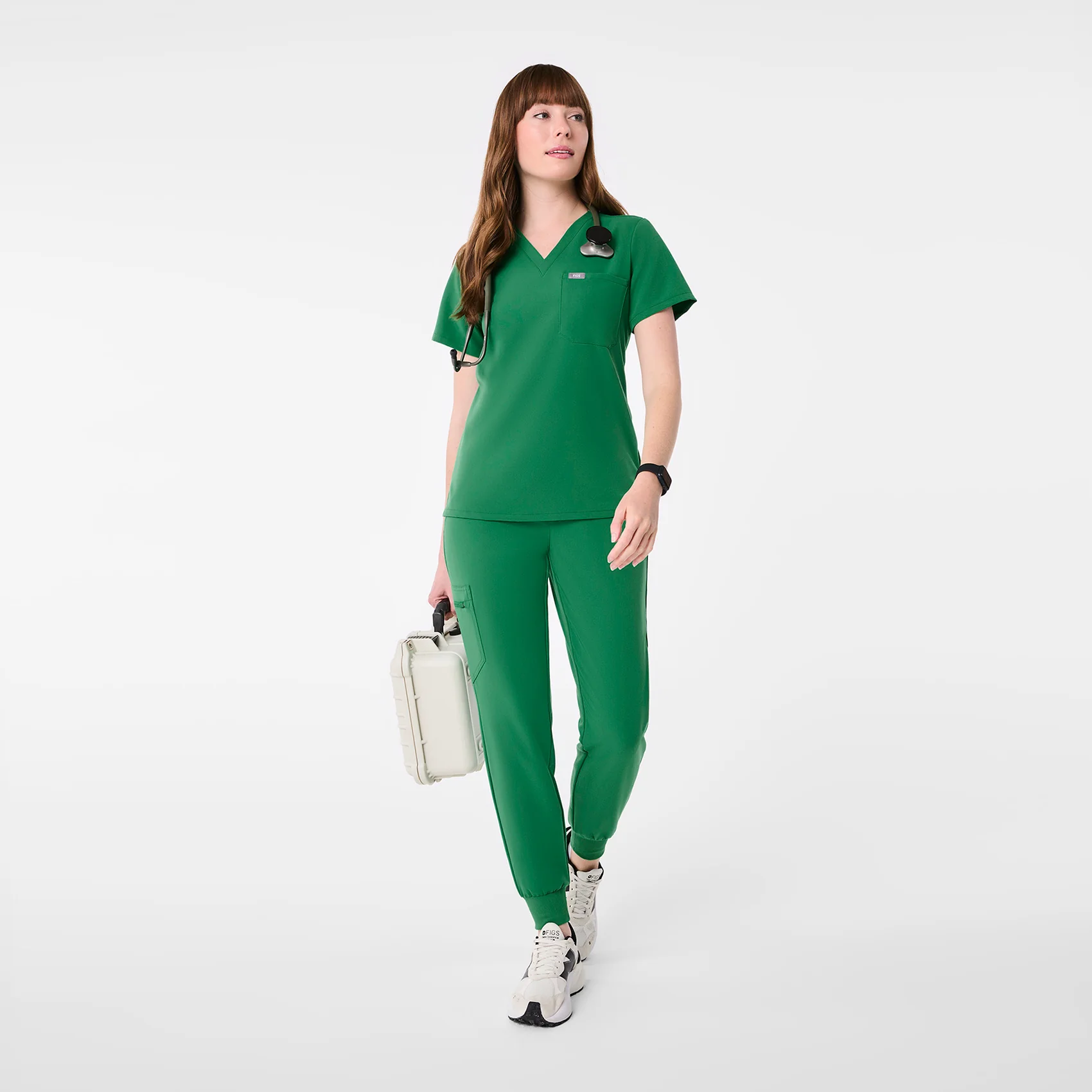 women's Indocyanine Green Catarina - One-Pocket Scrub Top™ - Image 2