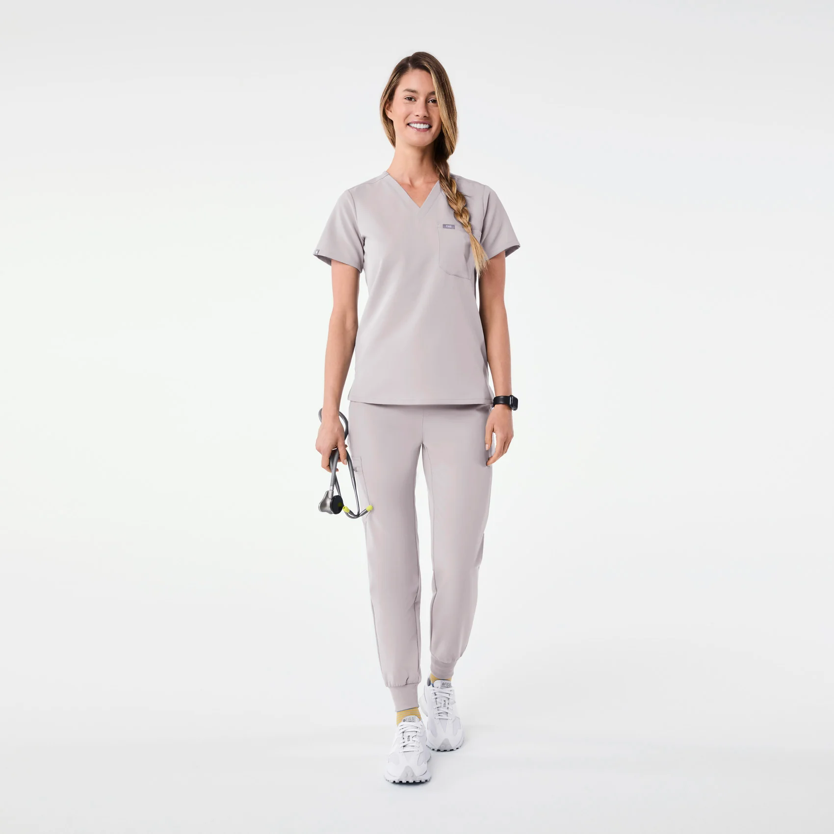 women's Slate Catarina - One-Pocket Scrub Top™ - Image 2