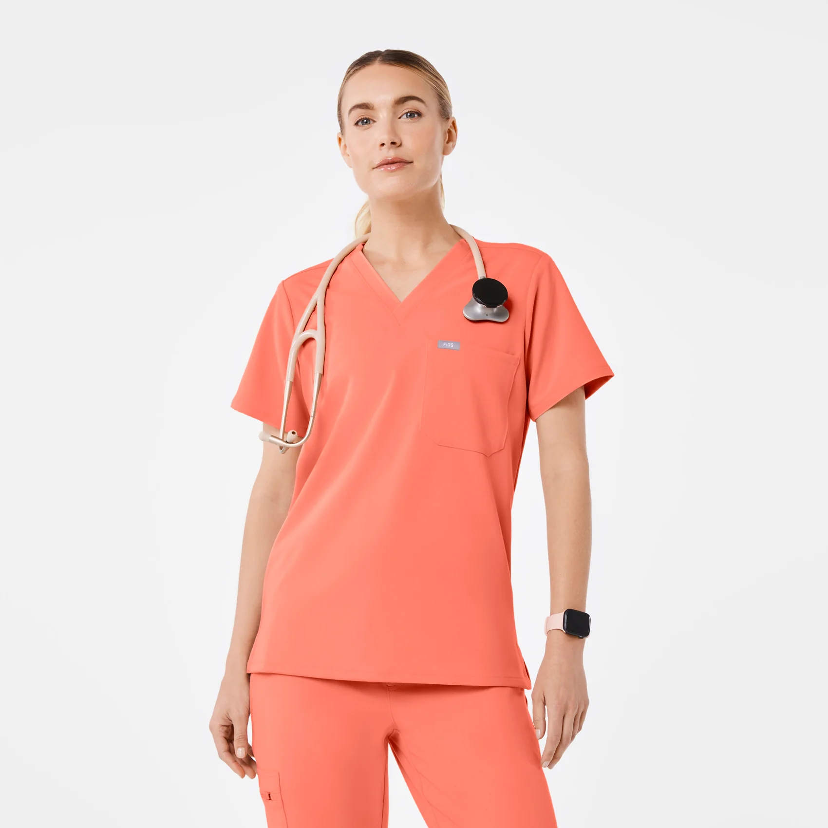 women's Sunset Drift Catarina - One-Pocket Scrub Topā¢