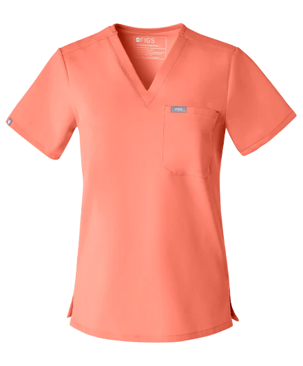 women's Sunset Drift Catarina - One-Pocket Scrub Top⢠- Image 8