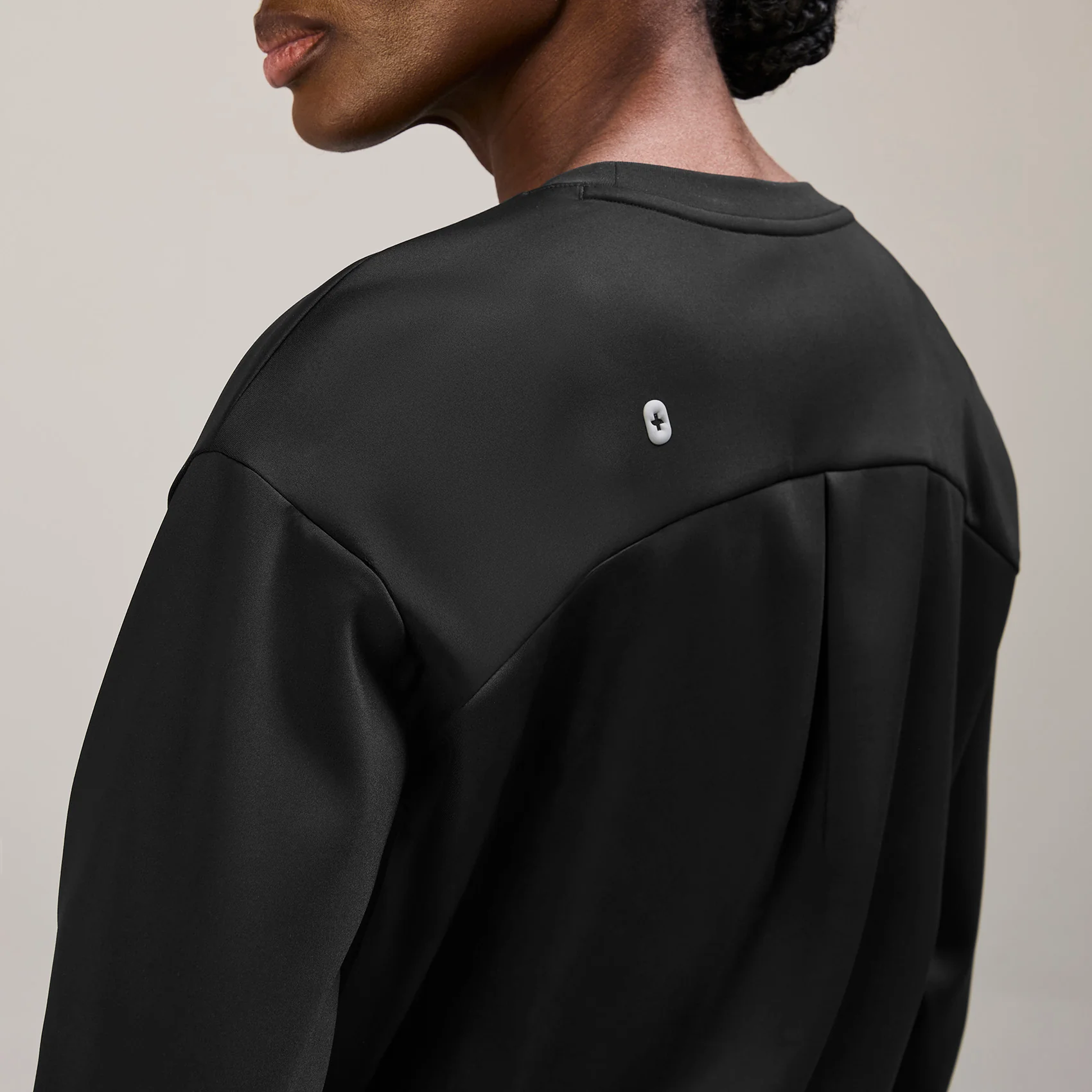 women's Black Cornelia FORMx Crewneck - Scrub Top⢠- Image 5