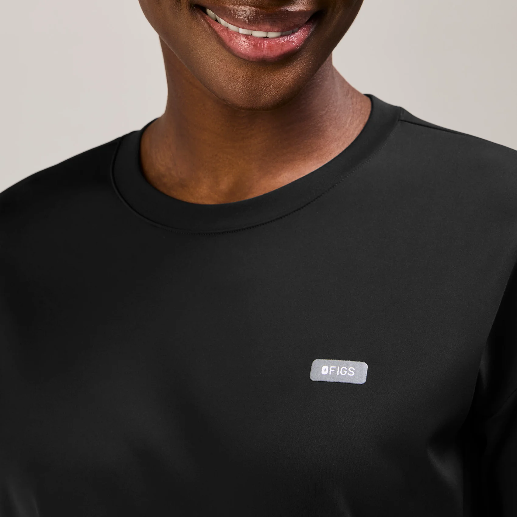 women's Black Cornelia FORMx Crewneck - Scrub Top⢠- Image 6
