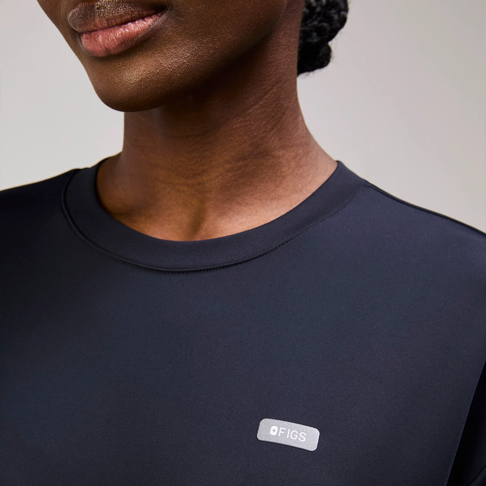 women's Navy Cornelia FORMx Crewneck - Scrub Top⢠- Image 6