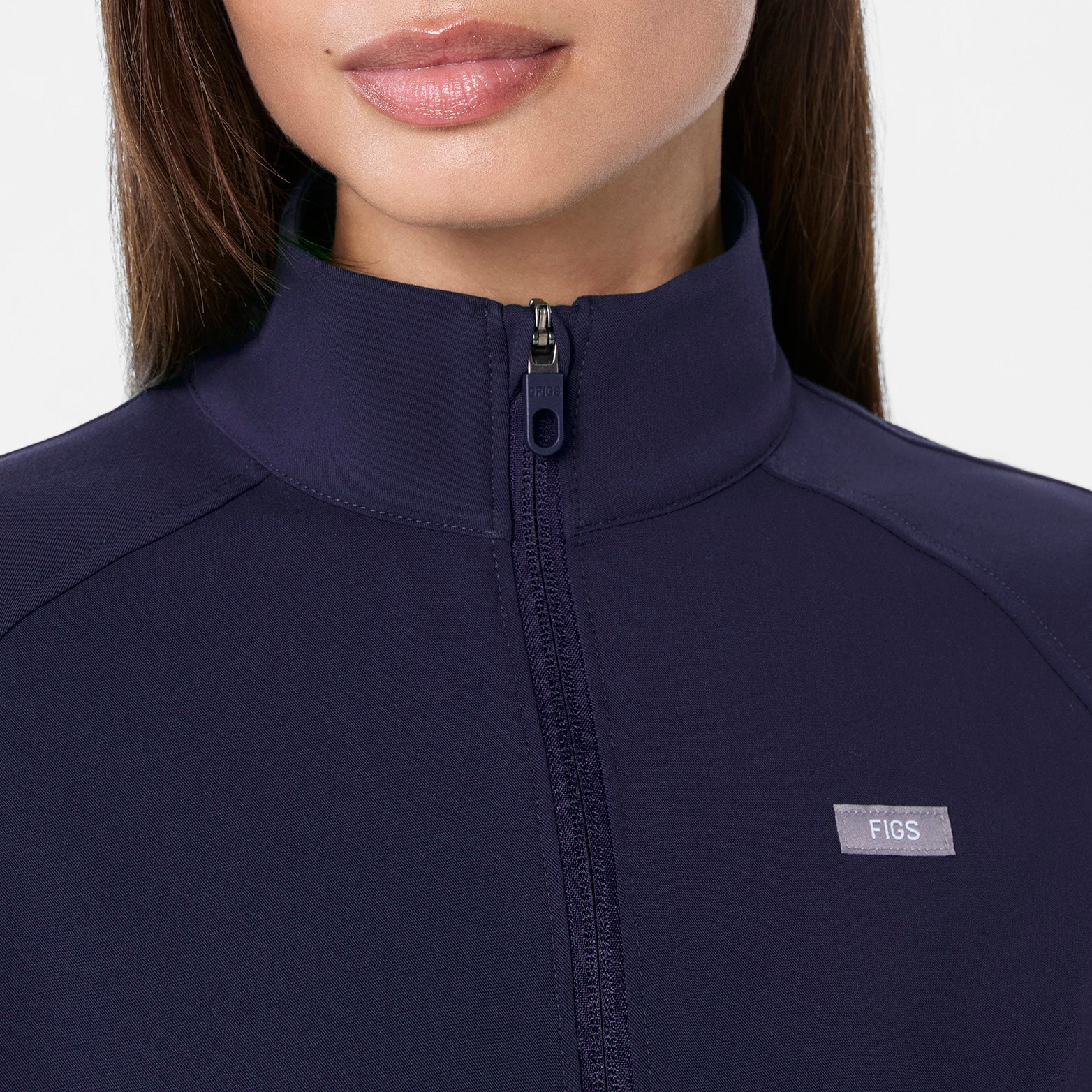 women's Navy Cropped Sydney - Scrub Jacket - Image 5