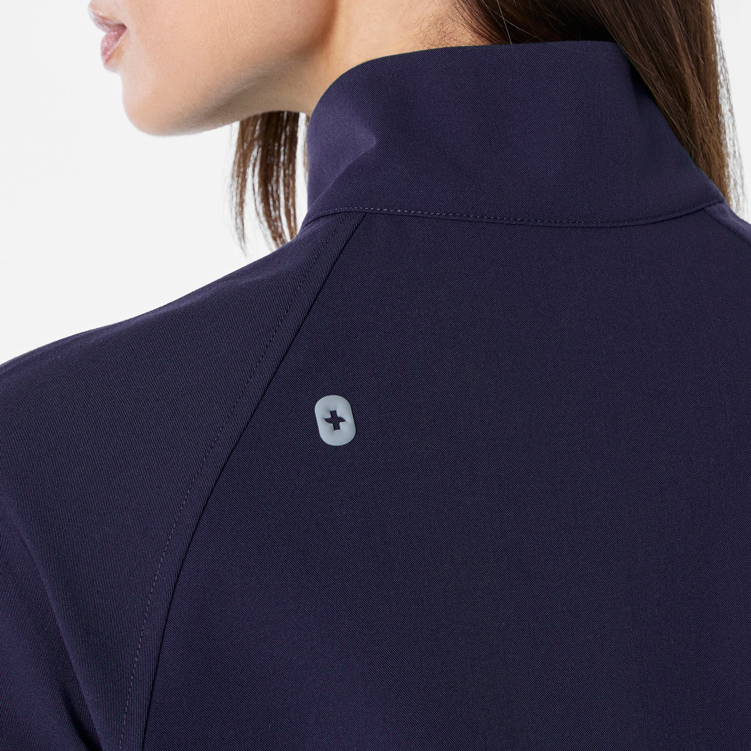 women's Navy Cropped Sydney - Scrub Jacket - Image 6