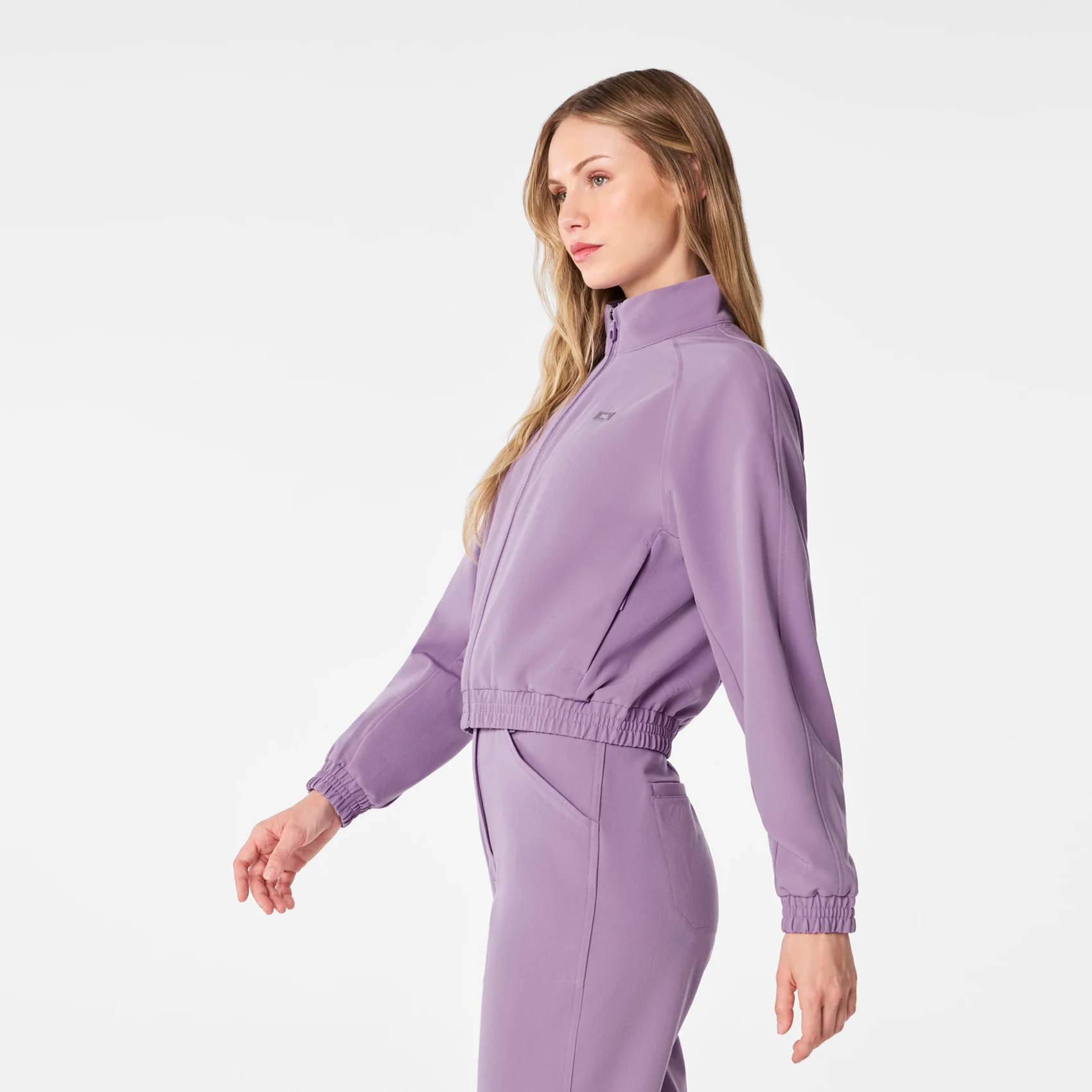 women's Purple Haze Cropped Sydney - Scrub Jacket - Image 3