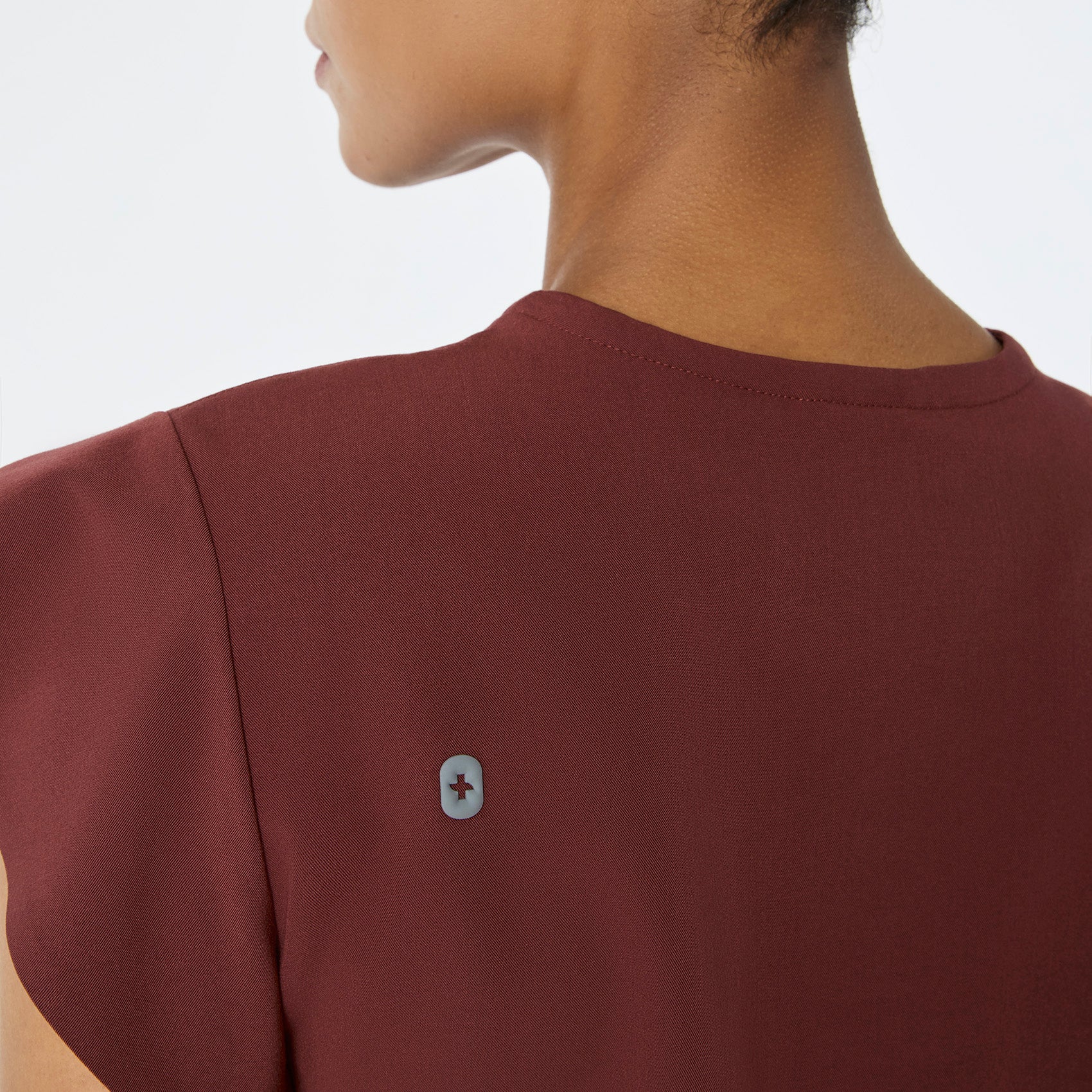 women's Walnut Eveleigh Slim Peplum - Scrub Top - Image 5