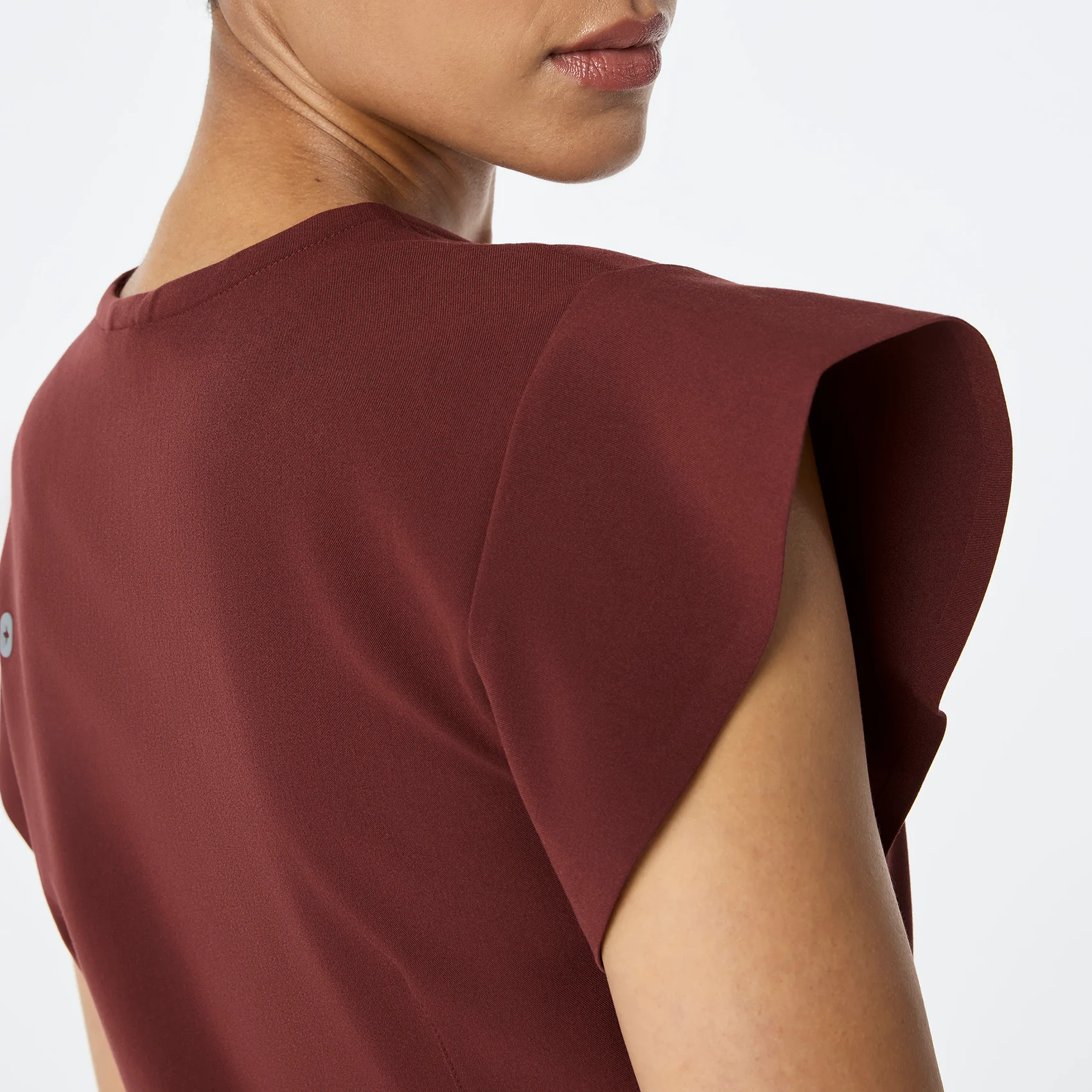 women's Walnut Eveleigh Slim Peplum - Scrub Top - Image 7