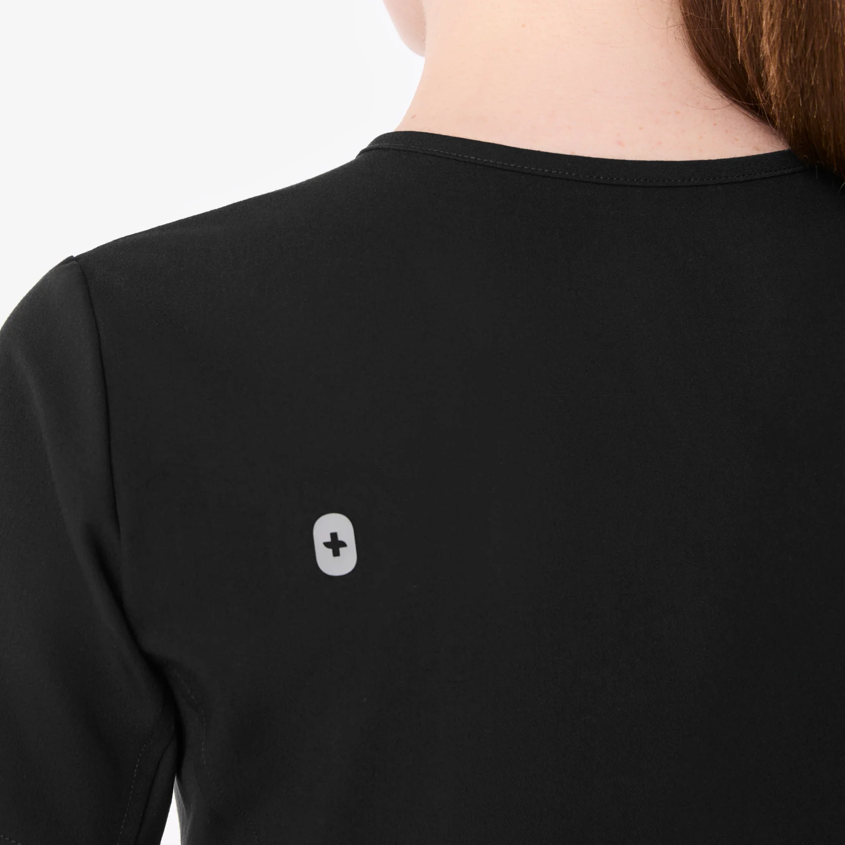 women's Black Everly Slim V-Neck - Scrub Top - Image 4