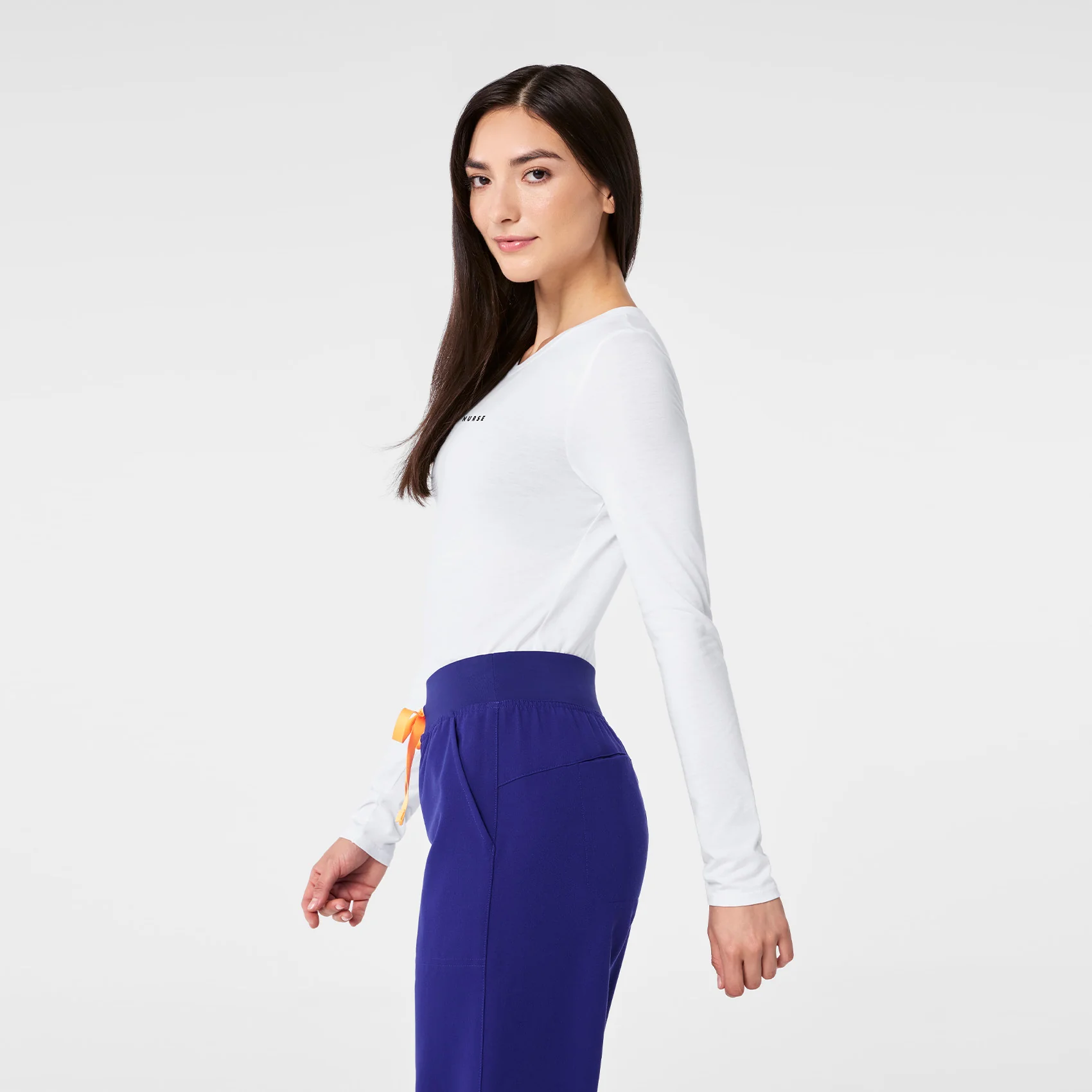 women's Optic White 100% Awesome Supersoft - Longsleeve Underscrub - Image 4