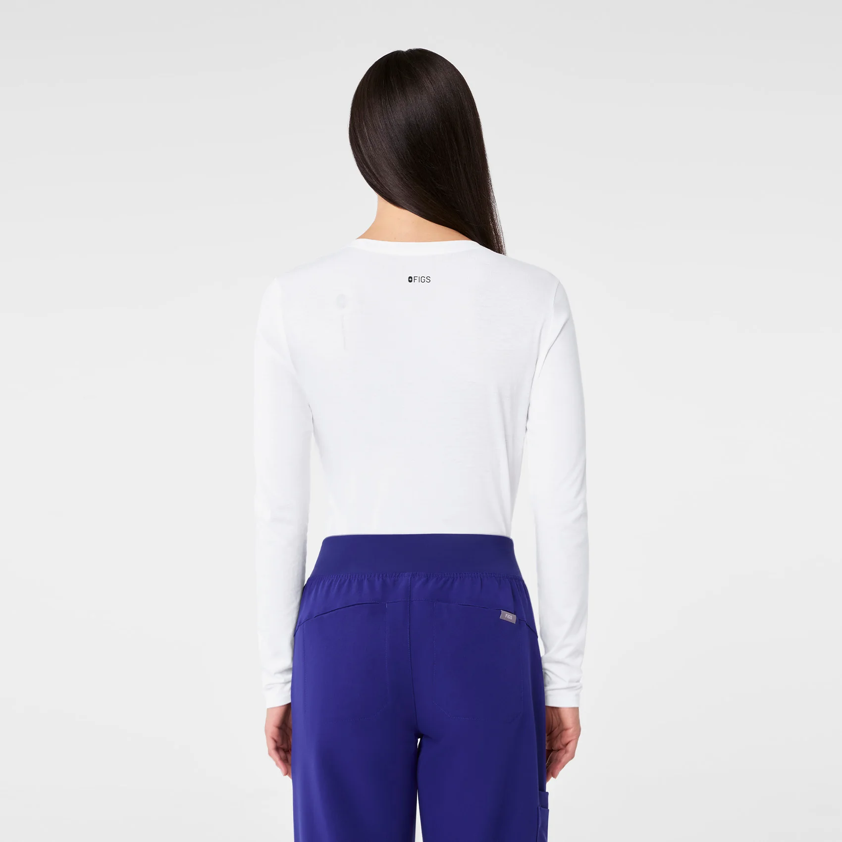 women's Optic White 100% Awesome Supersoft - Longsleeve Underscrub - Image 5