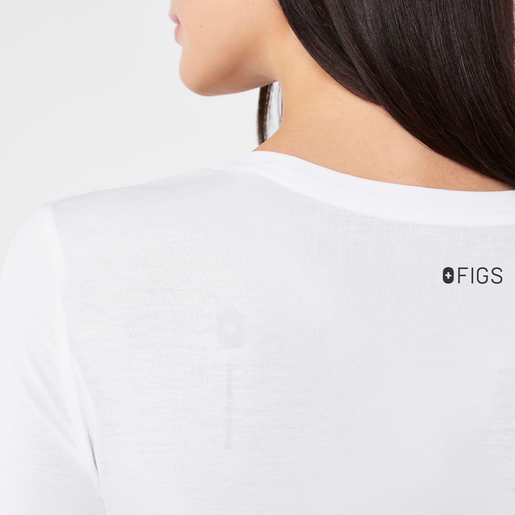 women's Optic White 100% Awesome Supersoft - Longsleeve Underscrub - Image 6