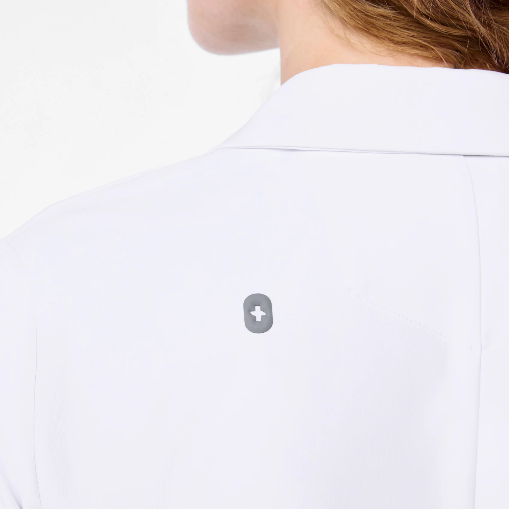 women's White Bellevue - Slim Short Lab Coat - Image 8