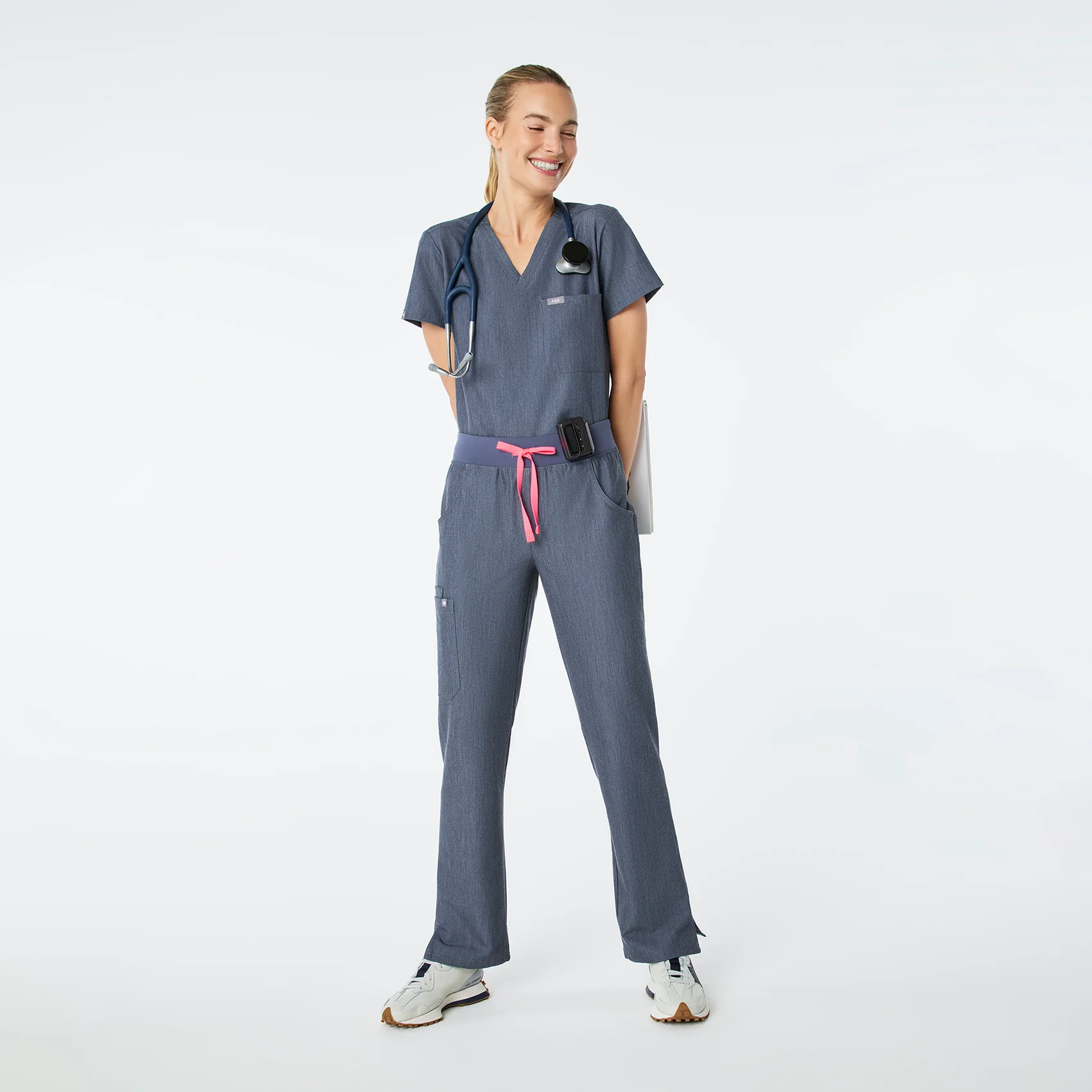 women's Heather Denim Kade - Tall Cargo Scrub Pant⢠- Image 2