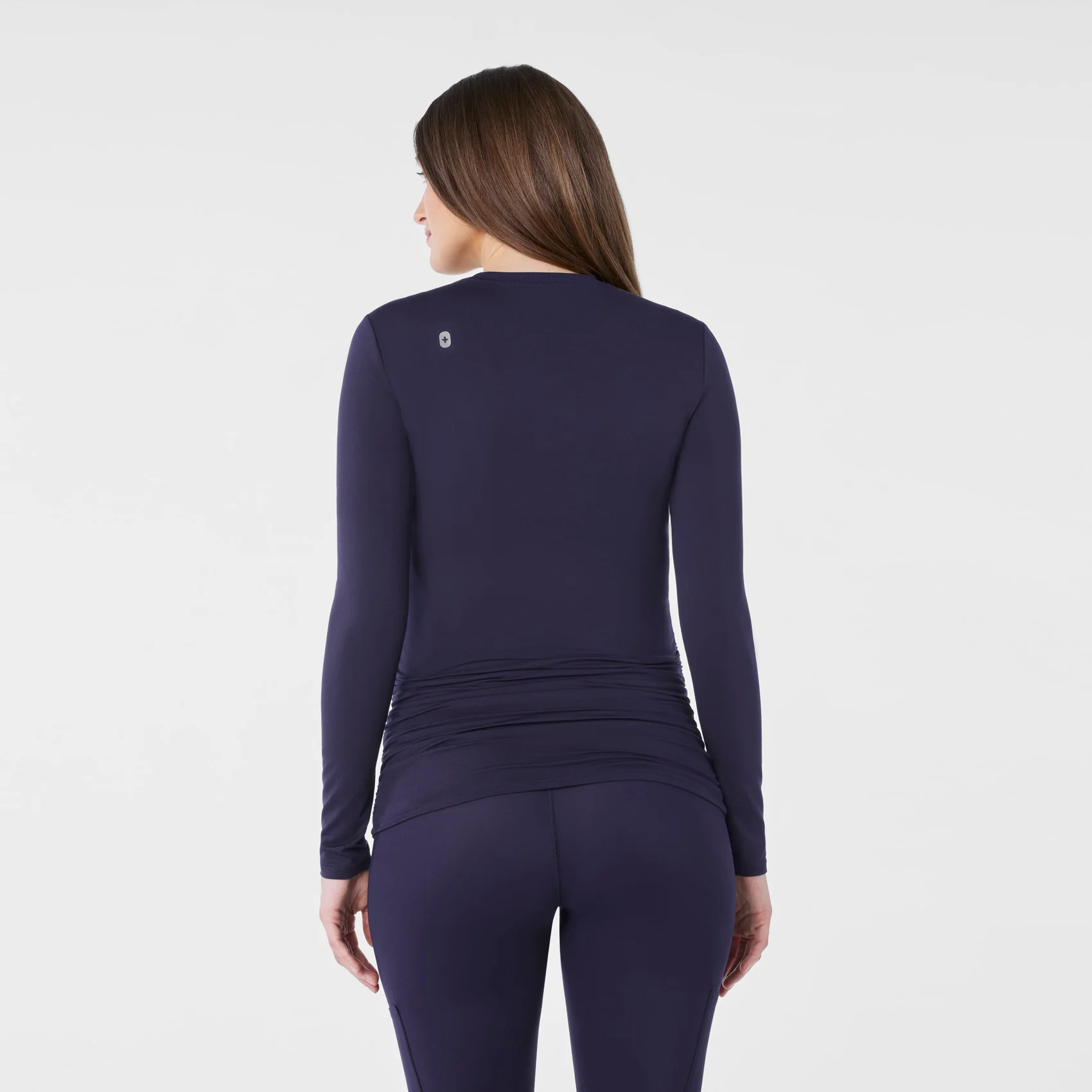 women's Navy Maternity - Longsleeve Underscrub - Image 4