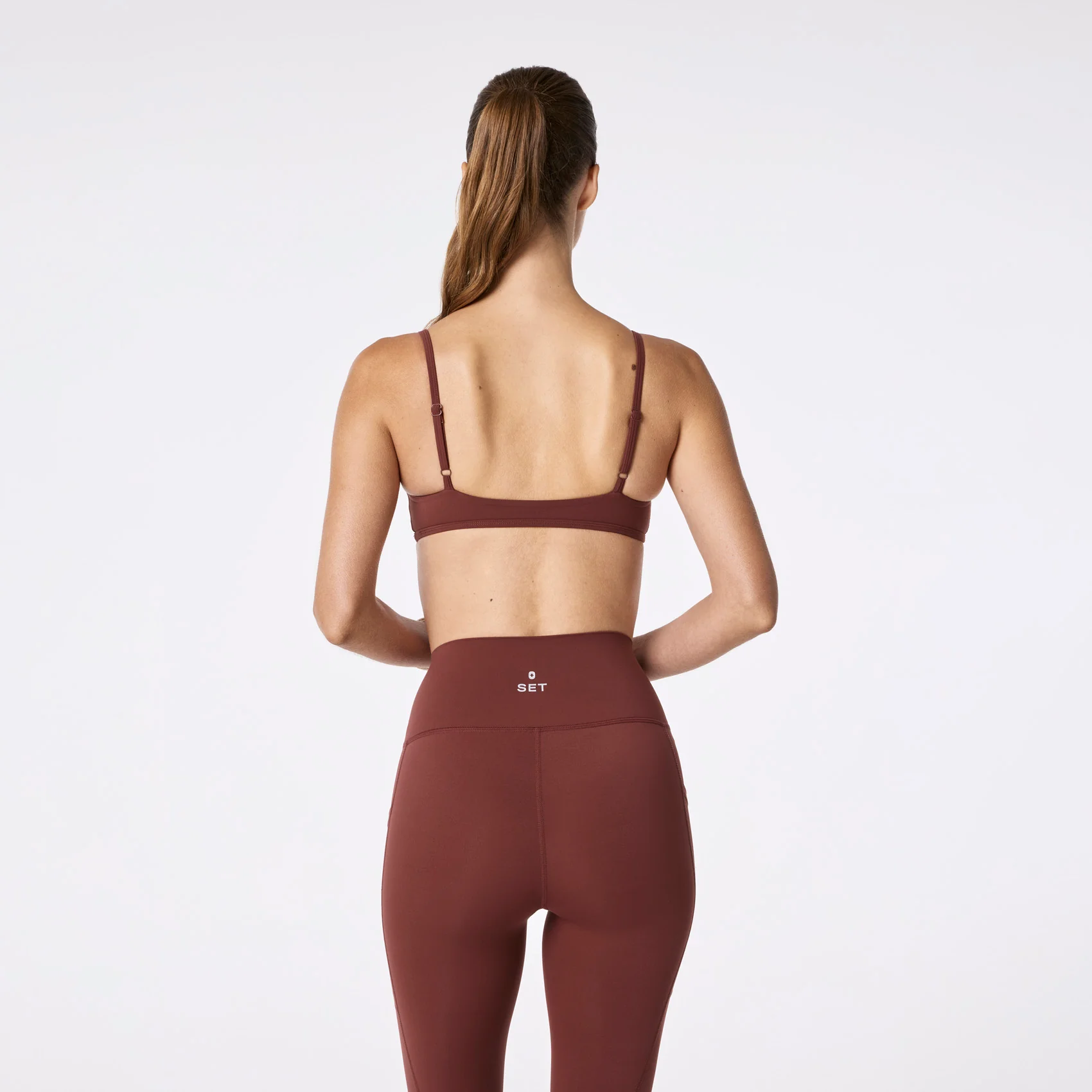women's Walnut FIGS | SET ACTIVE Breathe Base Bra® - Image 4