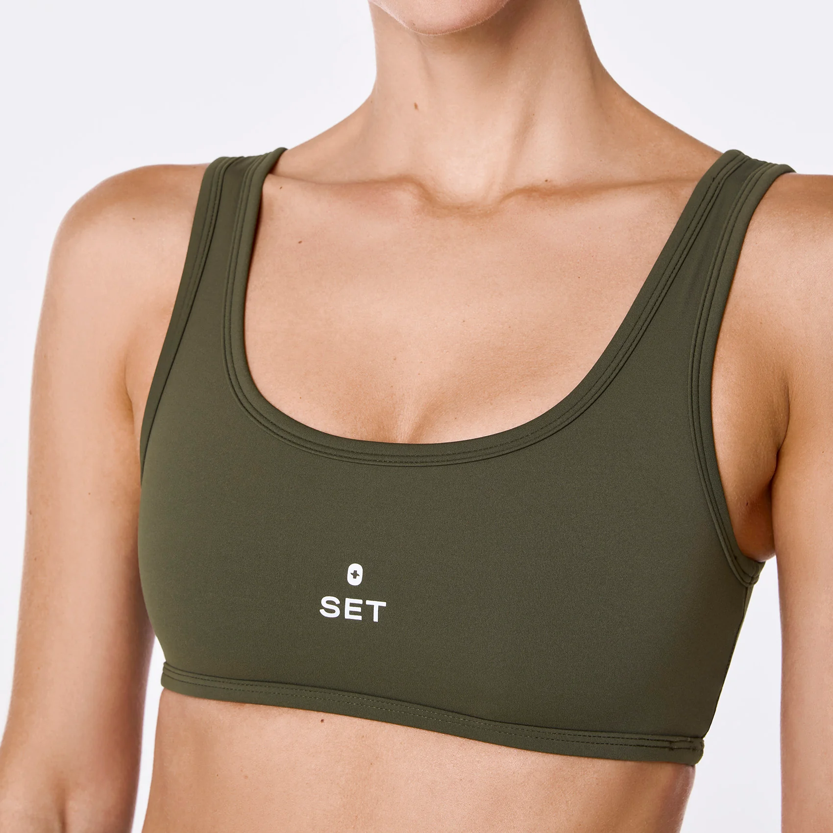 women's Spruce FIGS | SET ACTIVE Breathe Scoop Bra® - Image 6