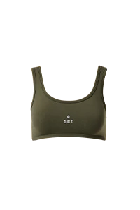women's Spruce FIGS | SET ACTIVE Breathe Scoop Bra® - Image 7