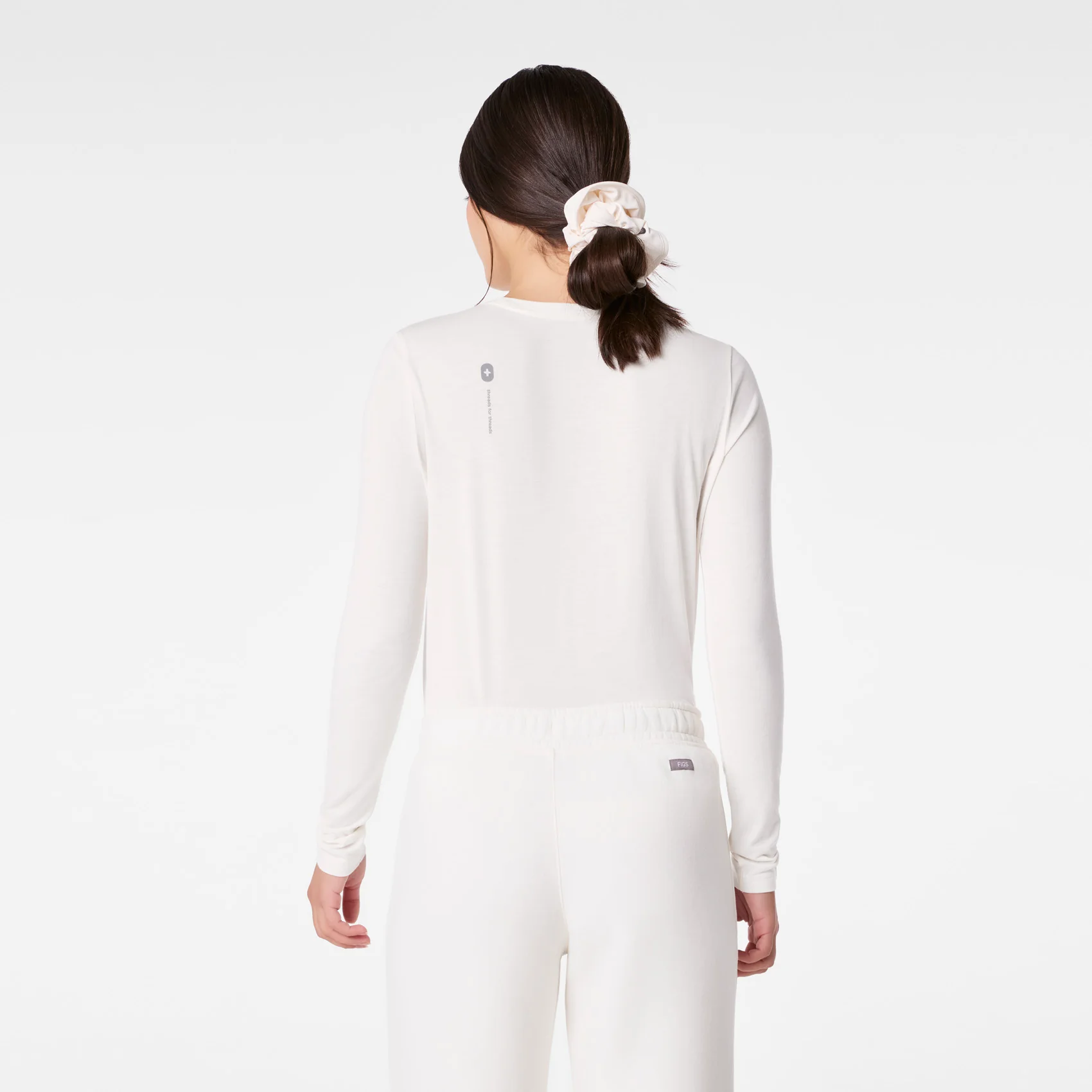 women's Off White Tis The Season Supersoft - Longsleeve Underscrub - Image 5