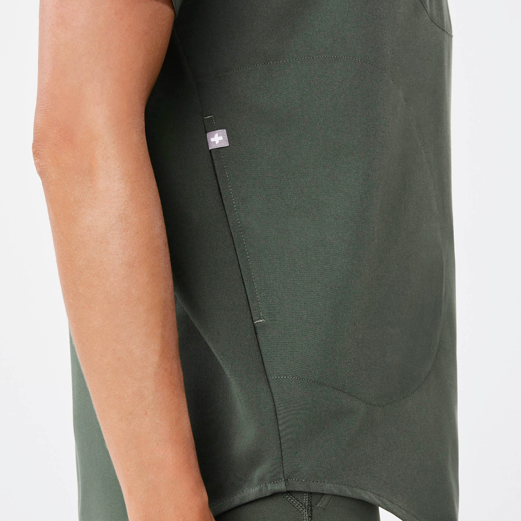 women's Moss Halle Shortsleeve V-Neck Tunic - Scrub Top - Image 6