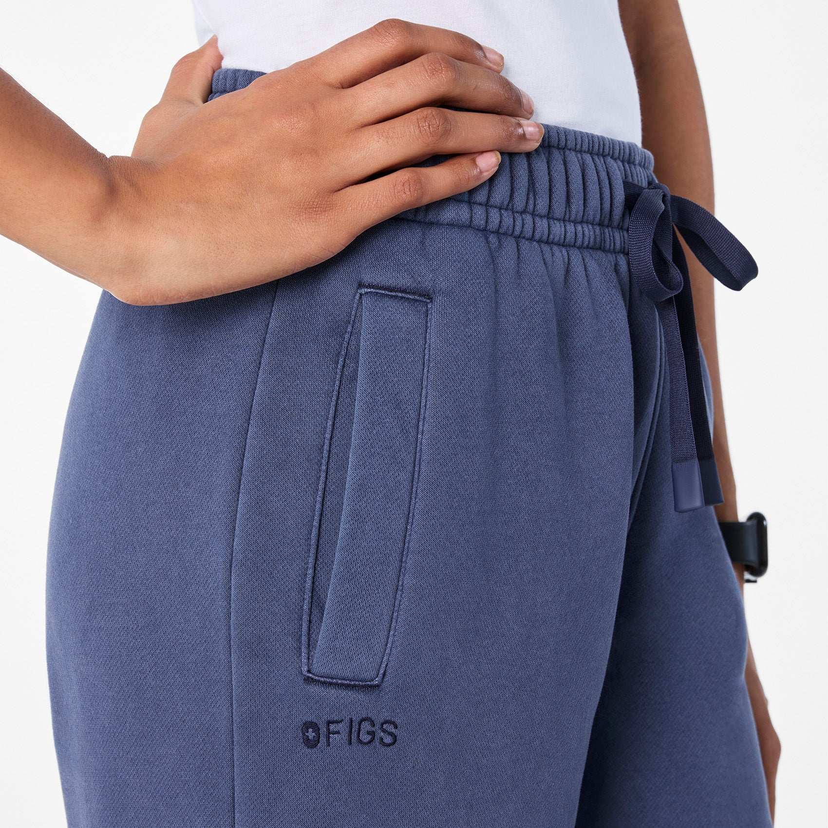women's Quiet Navy Hayden Vintage Wash Wide Leg - Sweatpant - Image 6
