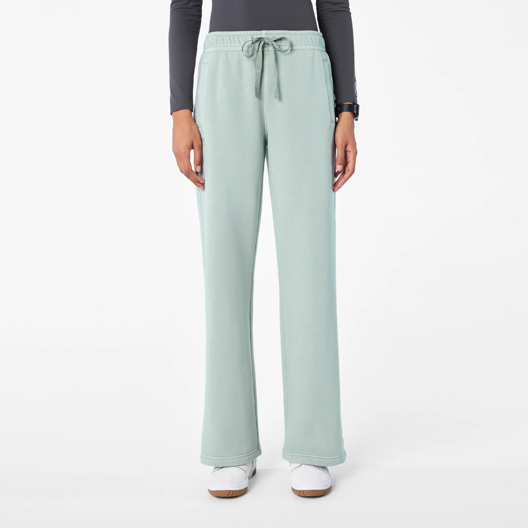 women's Soft Sage Hayden Vintage Wash Wide Leg - Sweatpant