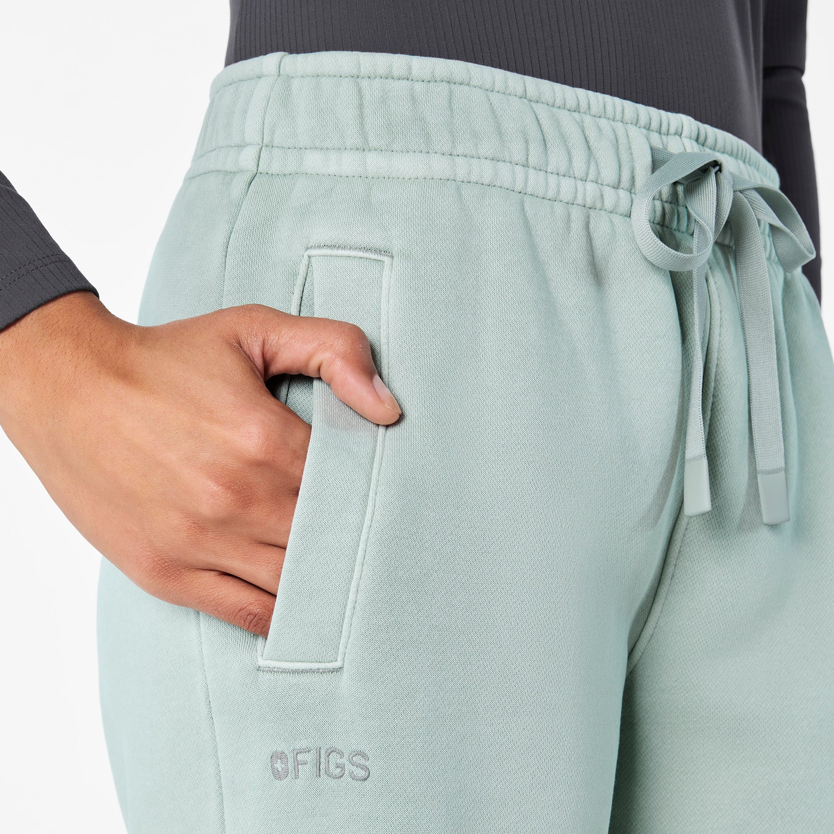 women's Soft Sage Hayden Vintage Wash Wide Leg - Sweatpant - Image 6