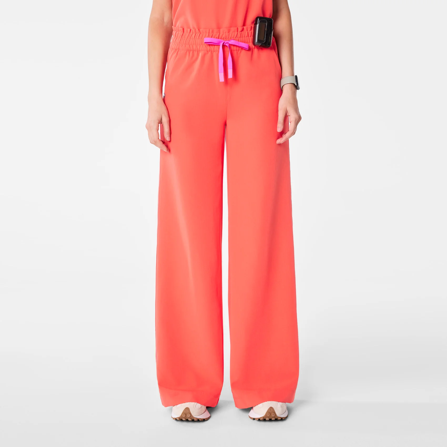 women's Fireside High Waisted Allison Ultra Wide Leg - Tall Scrub Pant