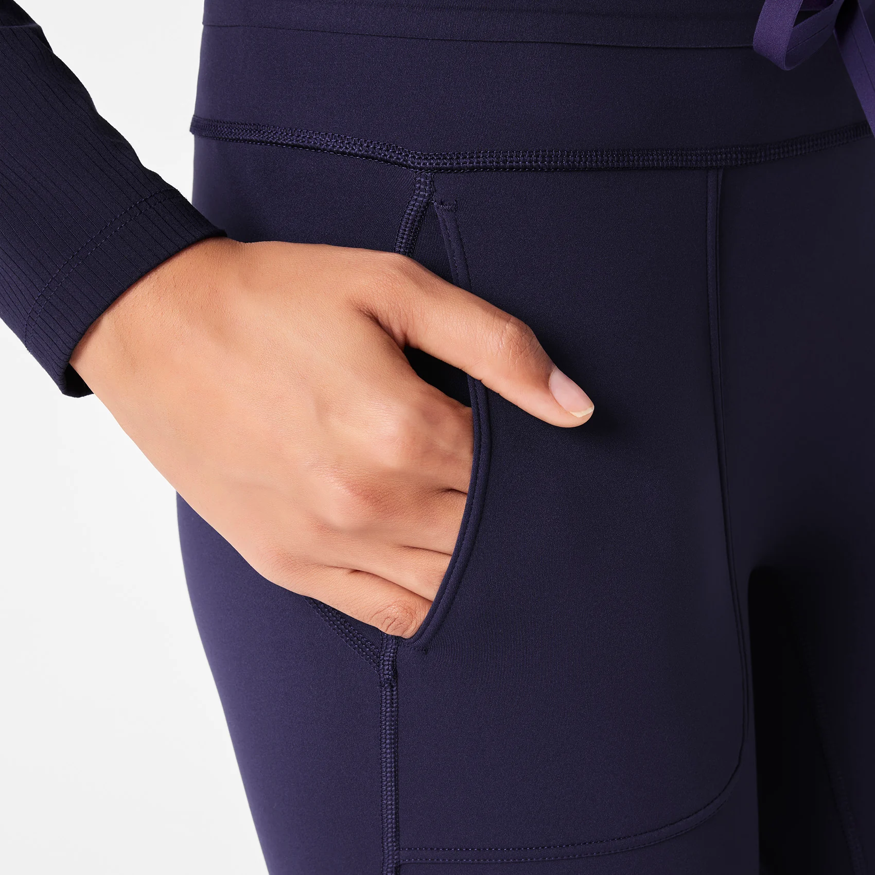 women's Navy High Waisted Ashland - Skinny ScrubLegging™ - Image 5