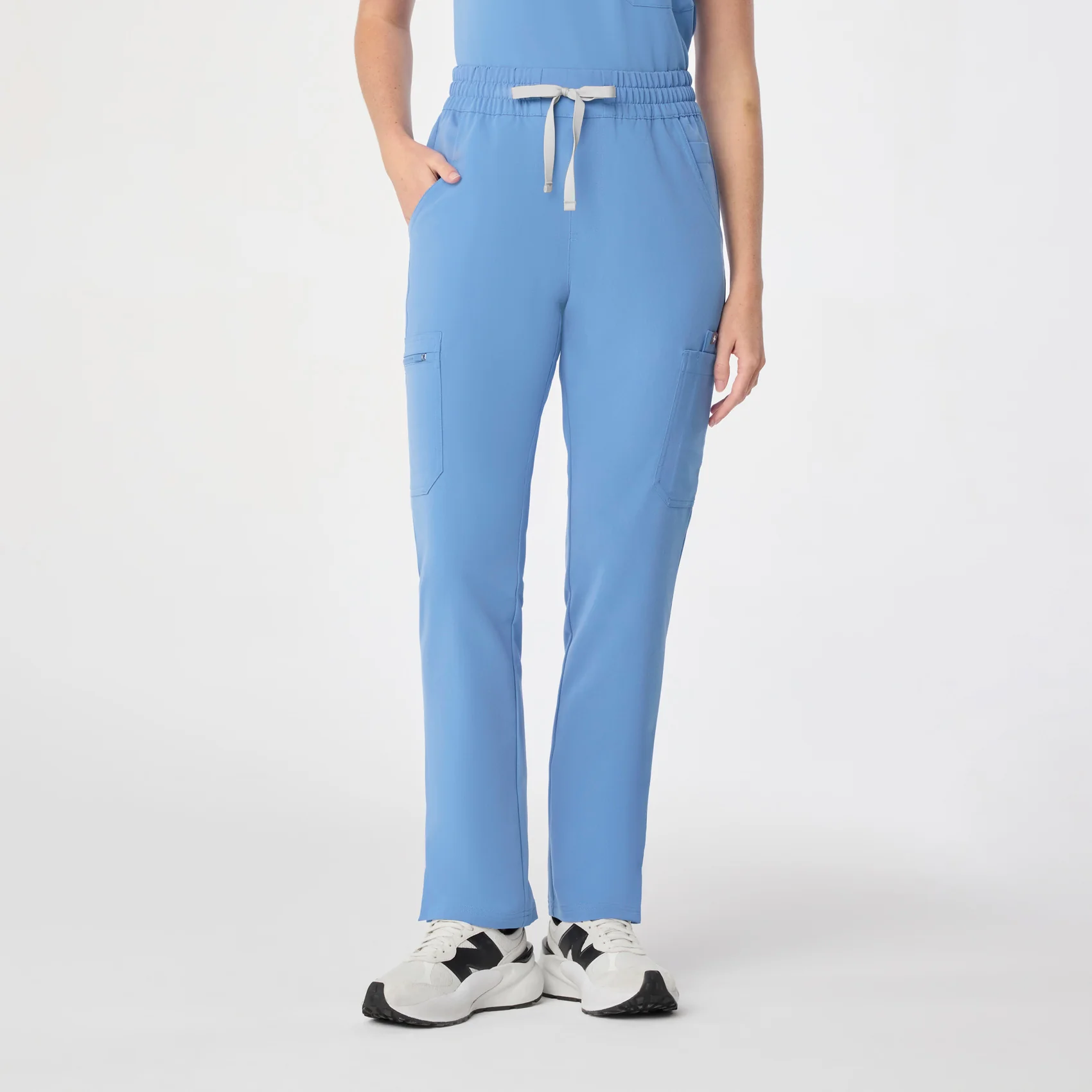 women's Ceil Blue High Waisted Dowa - Petite Scrub Pant (3XL-6XL)