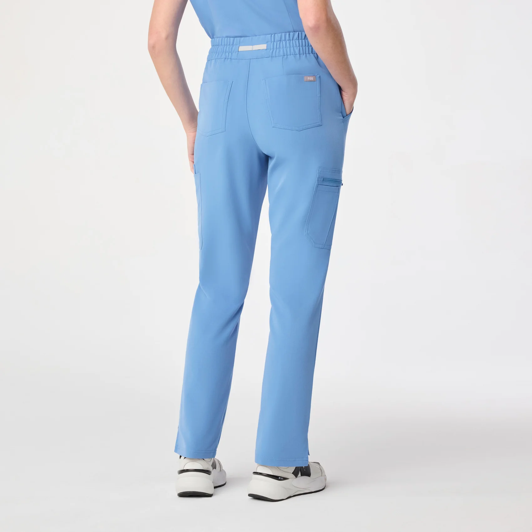 women's Ceil Blue High Waisted Dowa - Petite Scrub Pant (3XL-6XL) - Image 4