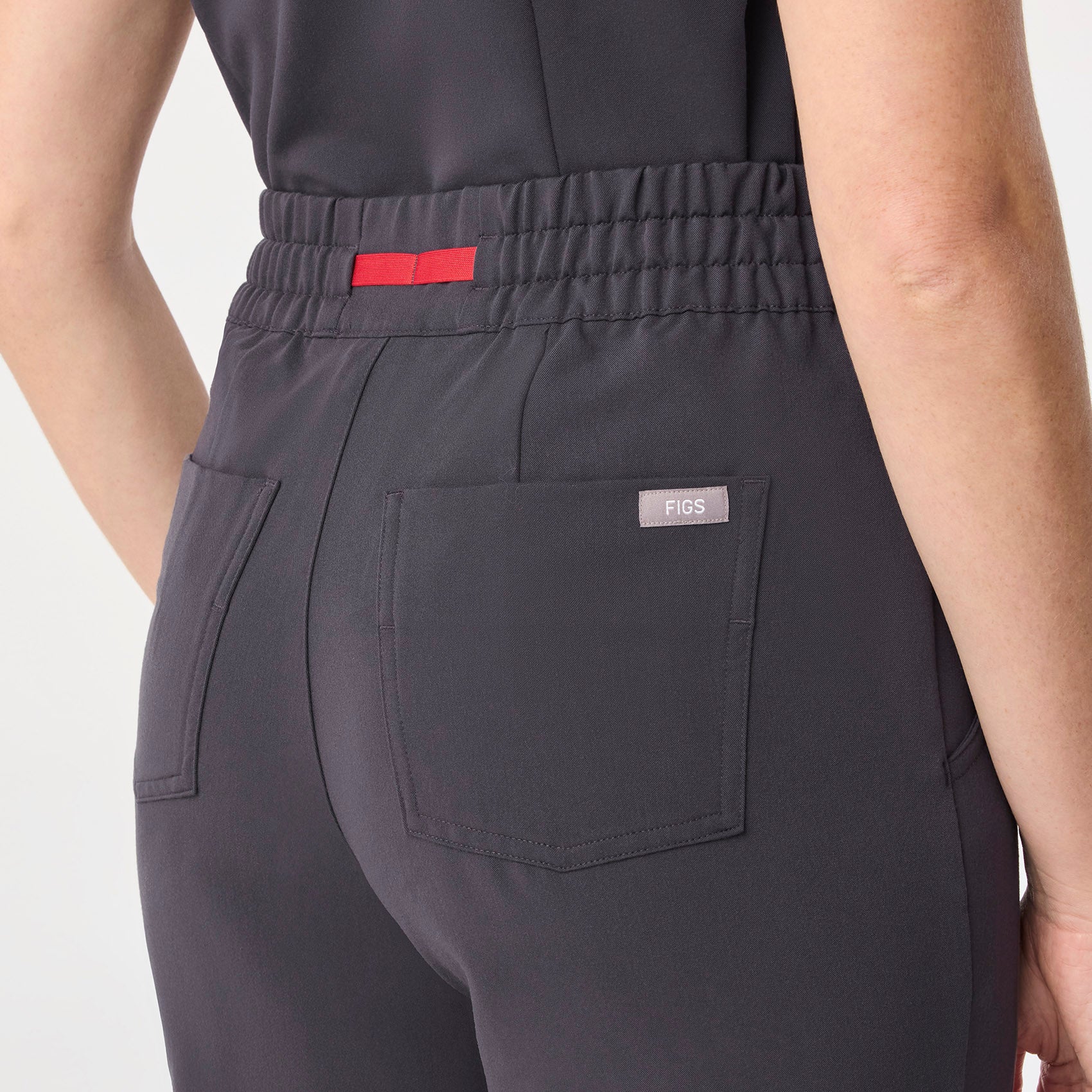 women's Charcoal High Waisted Dowa - Tall Scrub Pant (3XL-6XL) - Image 5